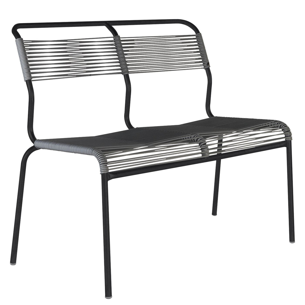 Schaffner Säntis Banc Spaghetti 2 places sans accoudoirs Noir 91 Anthracite 77