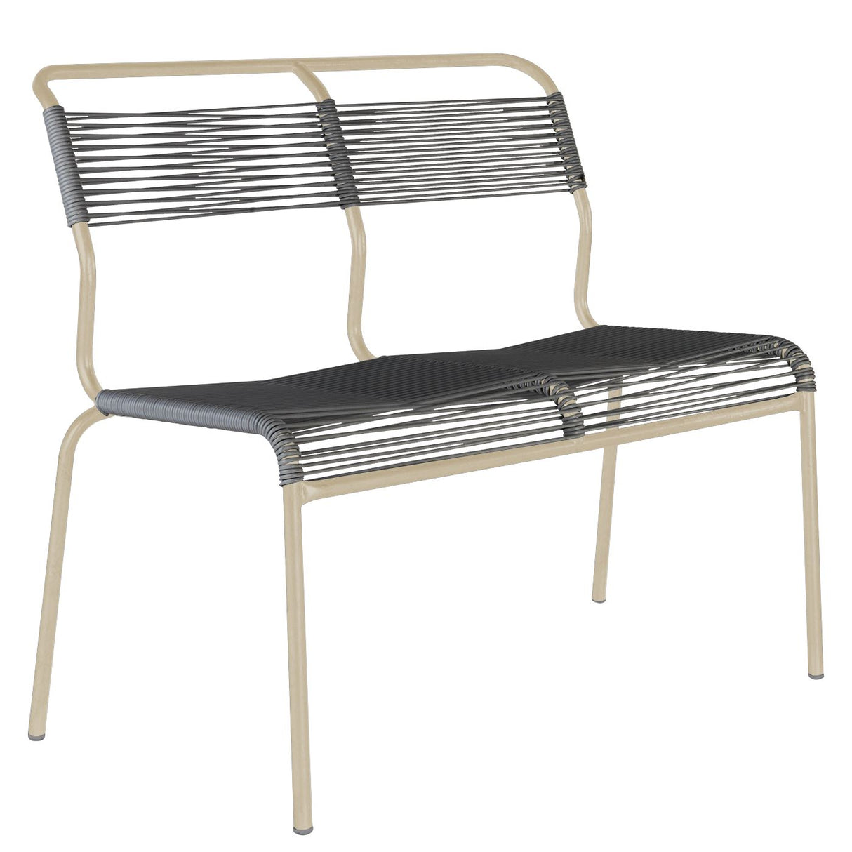Schaffner Säntis Banc Spaghetti 2 places sans accoudoirs Sable Pastel 15 Anthracite 77
