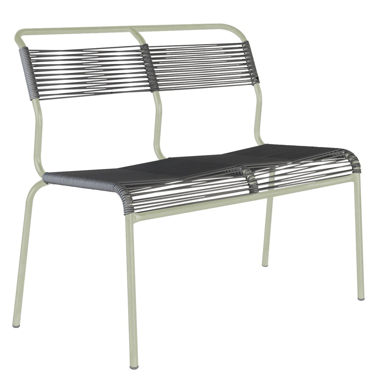 Schaffner Säntis Banc Spaghetti 2 places sans accoudoirs Vert Pastel 64 Anthracite 77