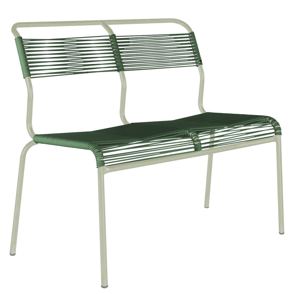 Schaffner Säntis Banc Spaghetti 2 places sans accoudoirs Vert Pastel 64 Vert sapin 66