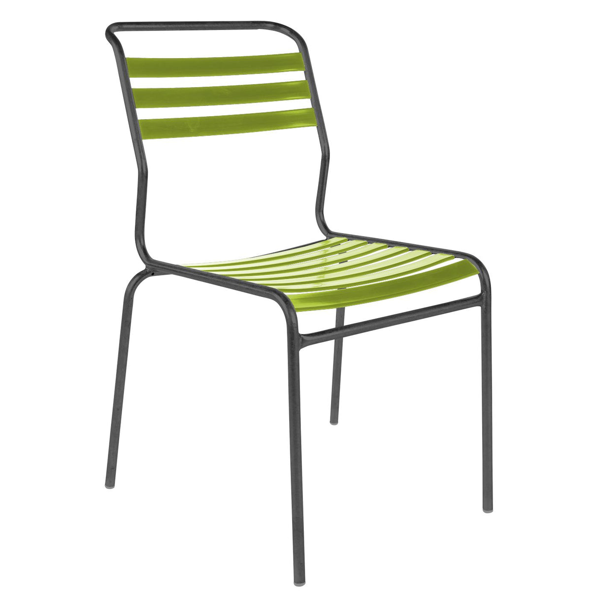 Schaffner Säntis Chaise à lattes Antracite 77 Vert Clair 63