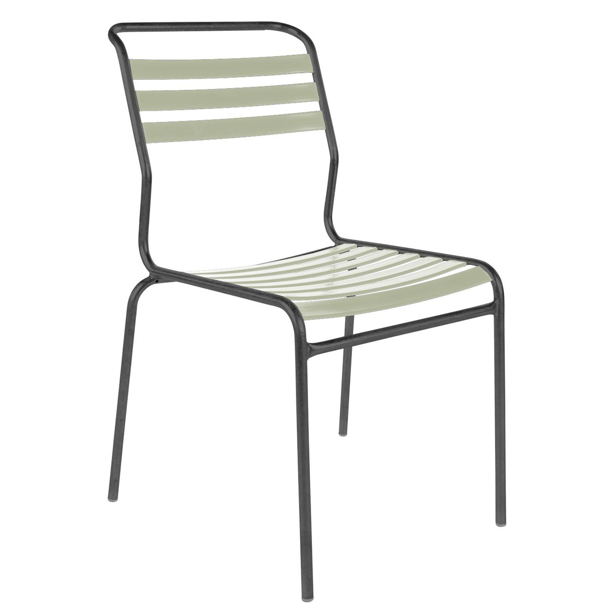 Schaffner Säntis Chaise à lattes Antracite 77 Vert pastel 64