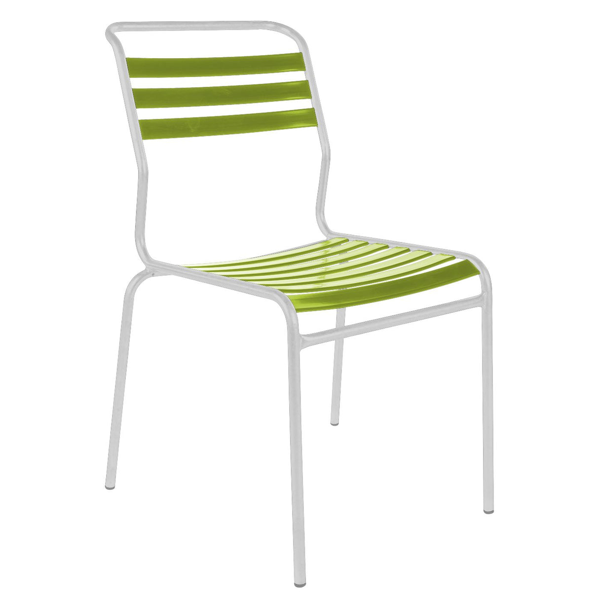 Schaffner Säntis Chaise à lattes Blanc 90 Vert Clair 63