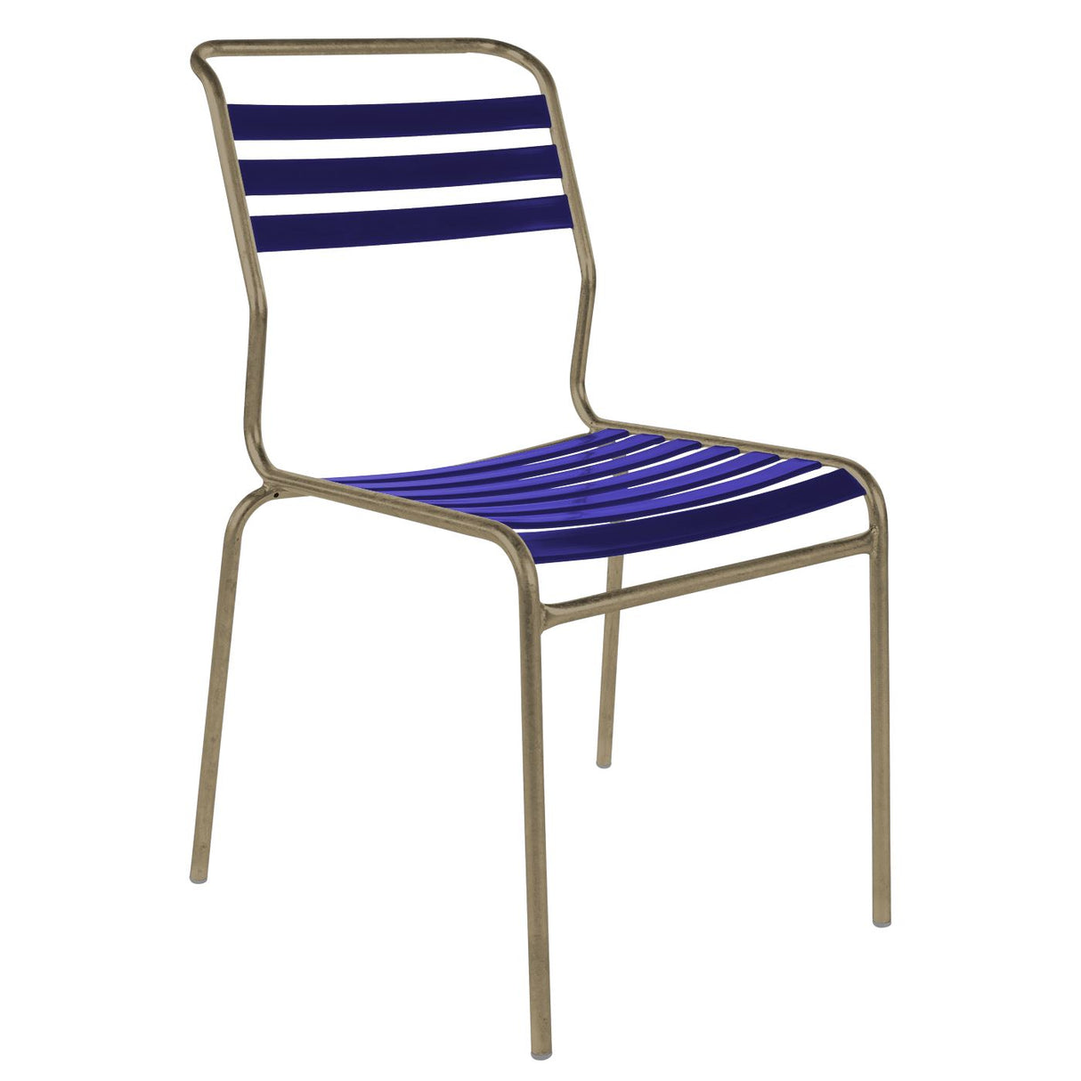 Schaffner Säntis Chaise à lattes Champagne 85 Bleu 53