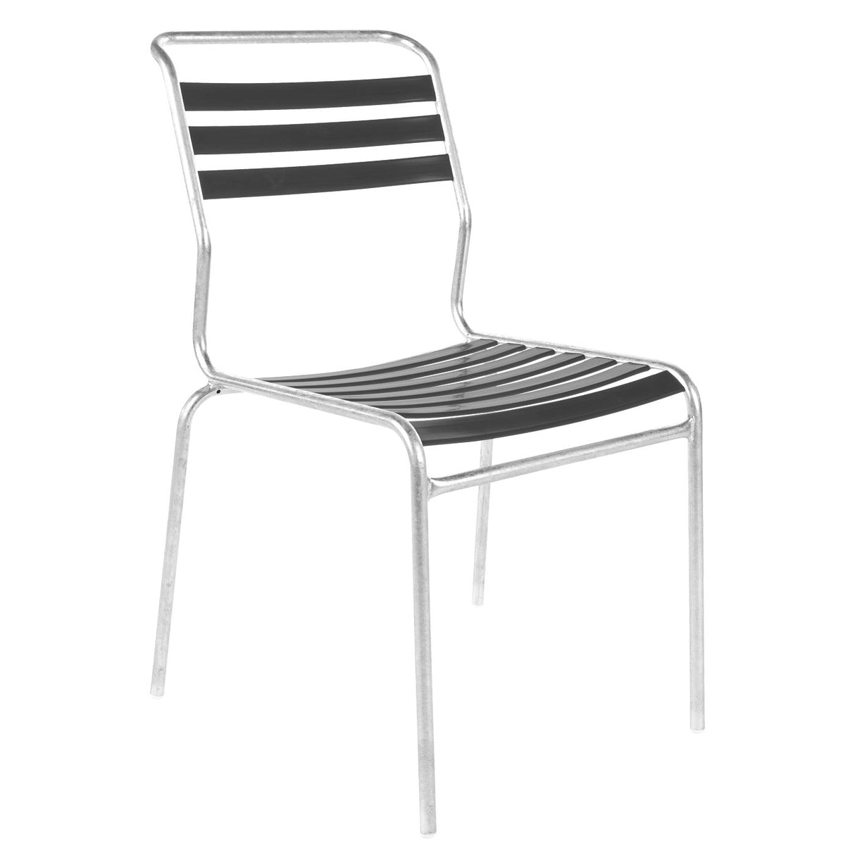 Schaffner Säntis Chaise à lattes Galvanisé à chaud 02 Anthracite 77