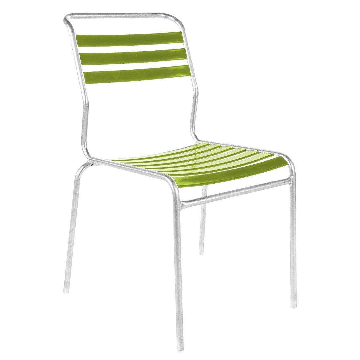 Schaffner Säntis Chaise à lattes Galvanisé à chaud 02 Vert Clair 63