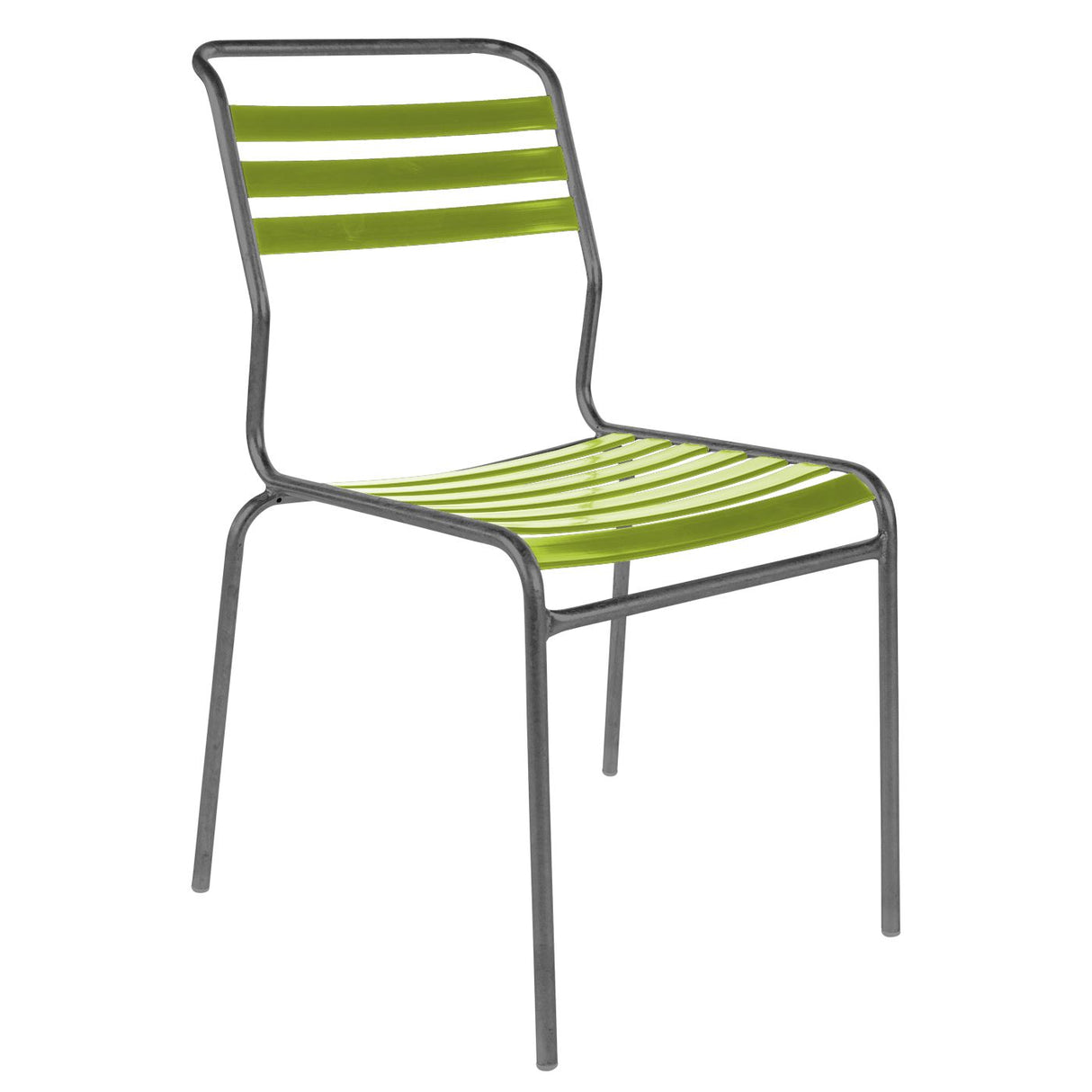 Schaffner Säntis Chaise à lattes Graphite 73 Vert Clair 63