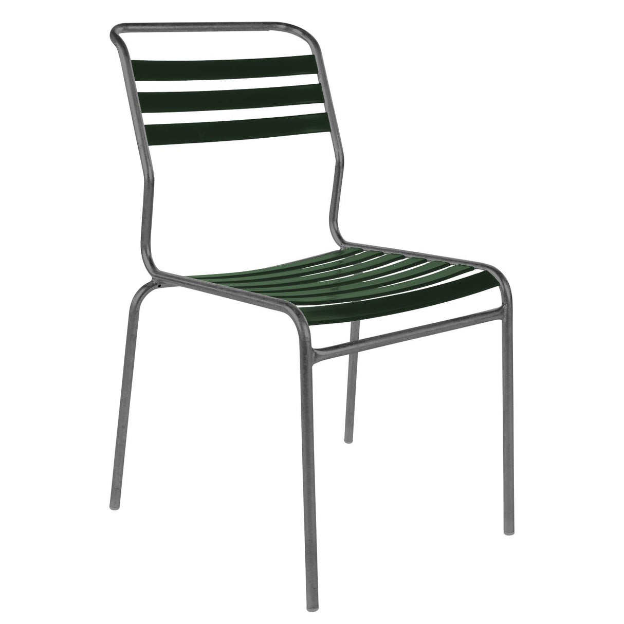 Schaffner Säntis Chaise à lattes Graphite 73 Vert sapin 66