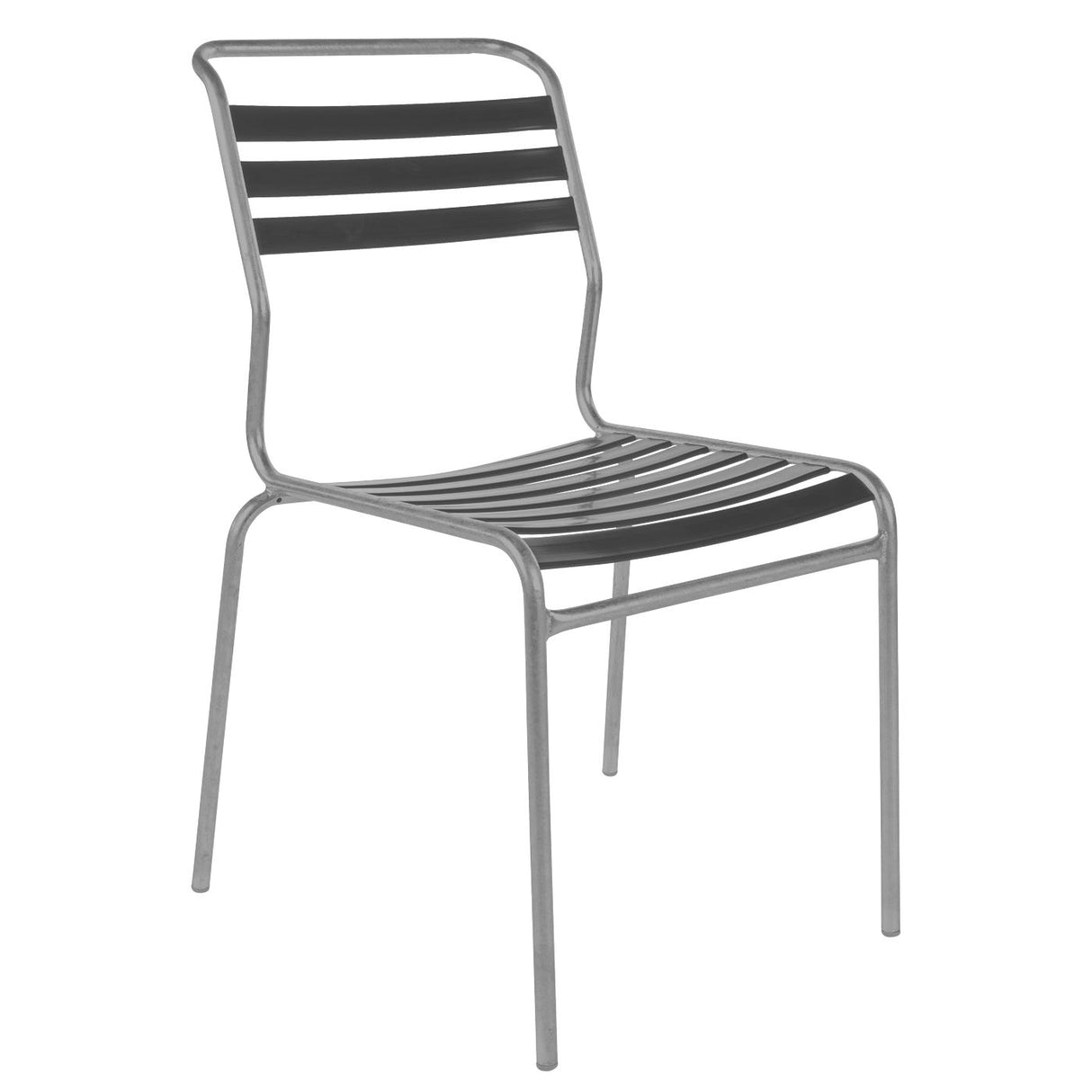 Schaffner Säntis Chaise à lattes Gris Argent 78 Anthracite 77
