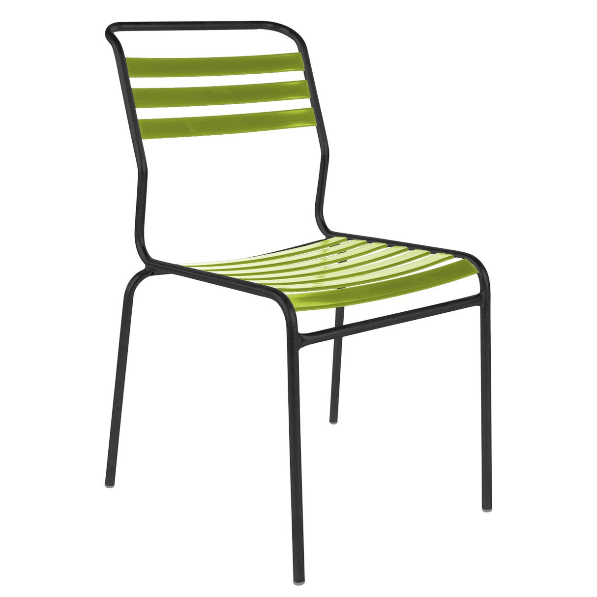 Schaffner Säntis Chaise à lattes Noir 91 Vert Clair 63