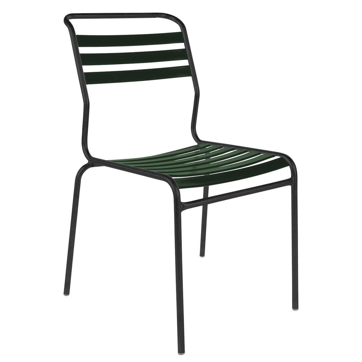 Schaffner Säntis Chaise à lattes Noir 91 Vert sapin 66