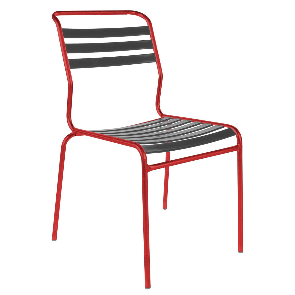 Schaffner Säntis Chaise à lattes Rouge 30 Anthracite 77