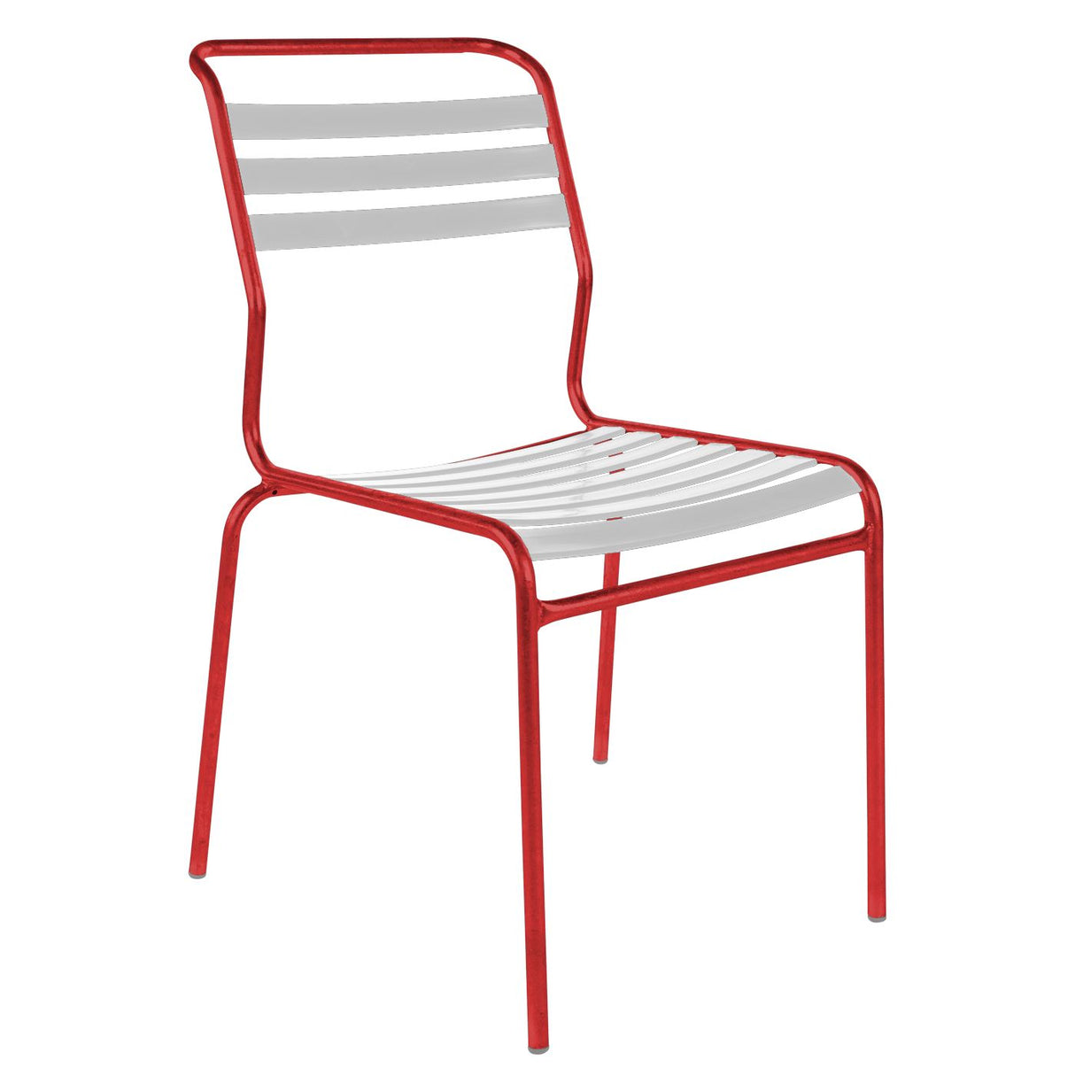 Schaffner Säntis Chaise à lattes Rouge 30 Blanc 90