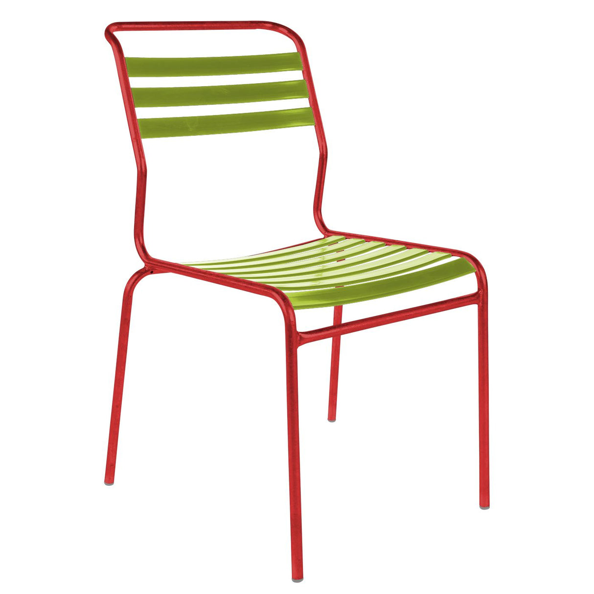 Schaffner Säntis Chaise à lattes Rouge 30 Vert Clair 63