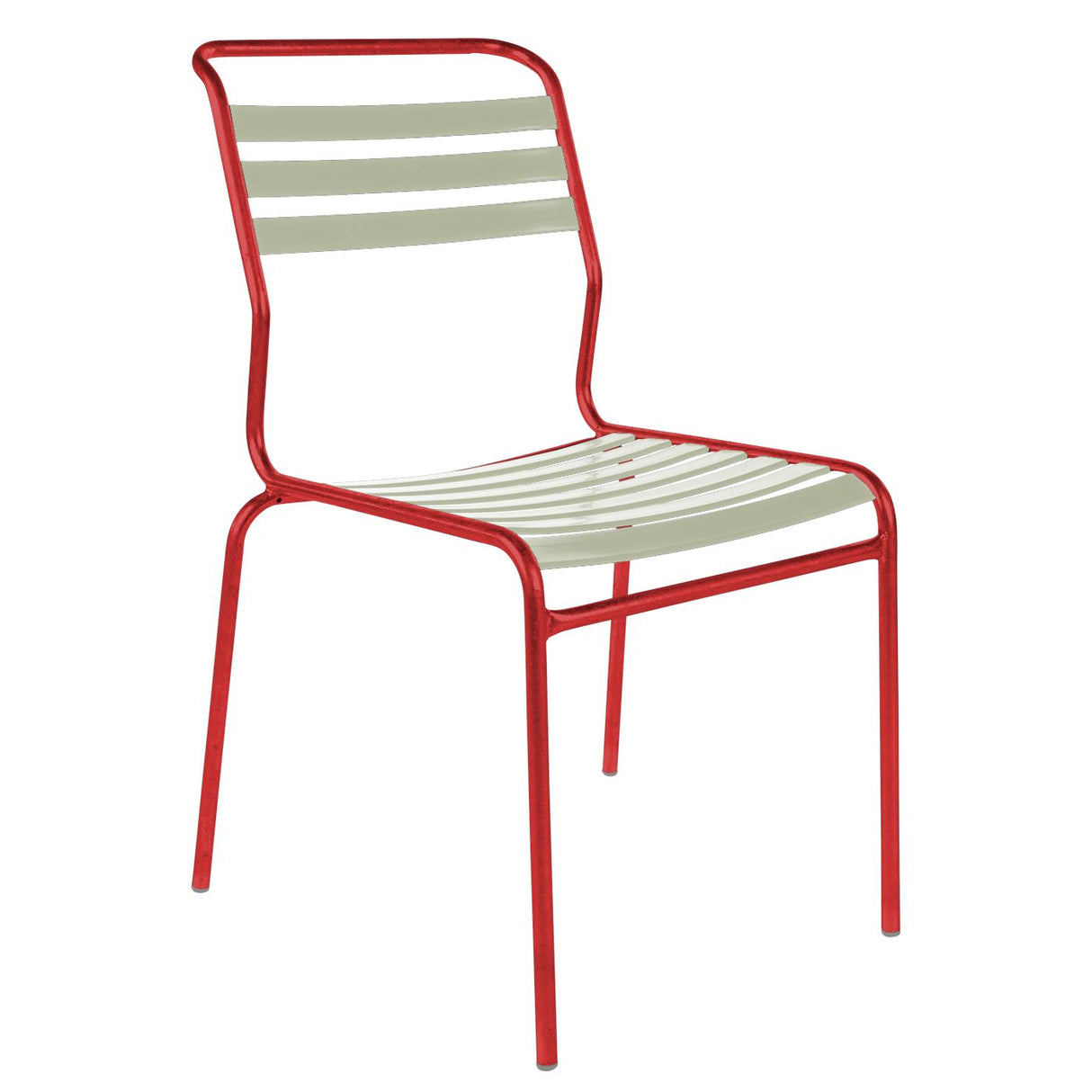 Schaffner Säntis Chaise à lattes Rouge 30 Vert pastel 64