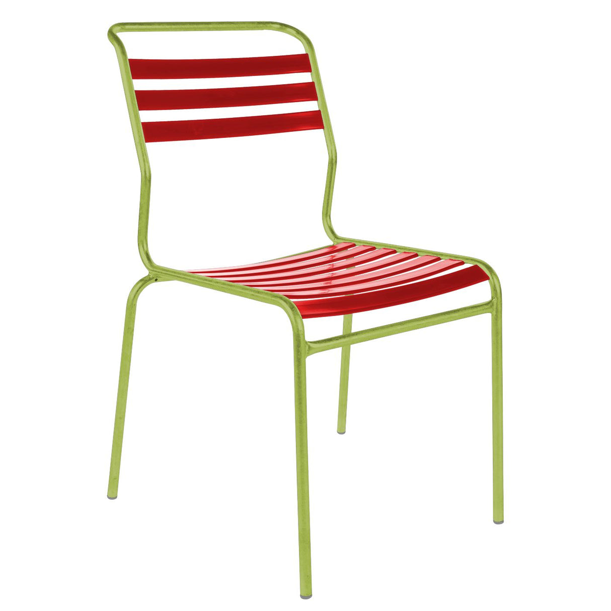 Schaffner Säntis Chaise à lattes Vert Clair 63 Rouge 30