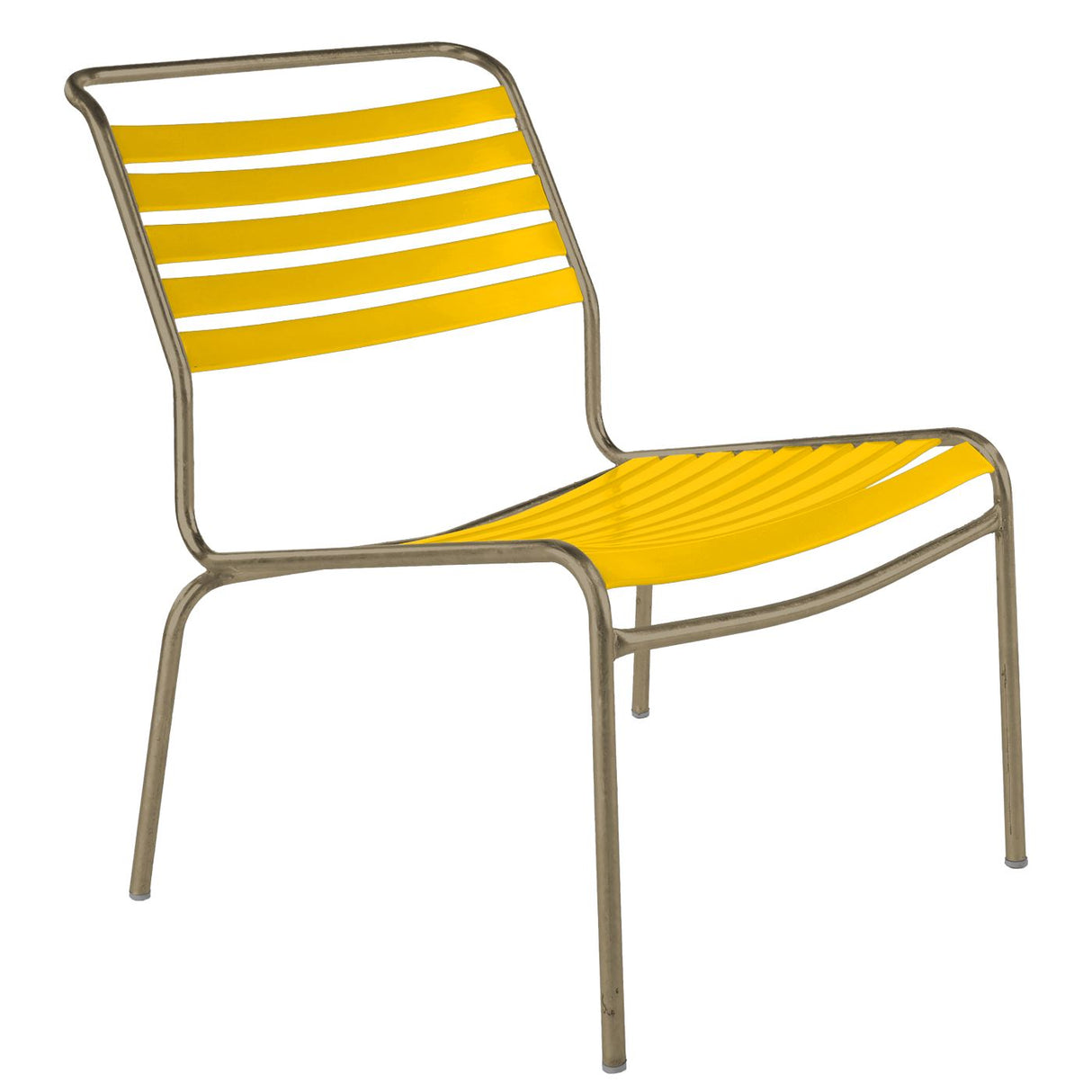 Schaffner Säntis Chaise basse à lattes Champagne 85 Jaune 11