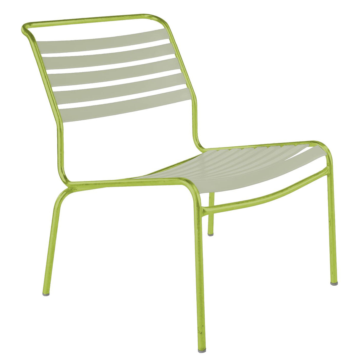 Schaffner Säntis Chaise basse à lattes Vert Clair 63 Vert pastel 64