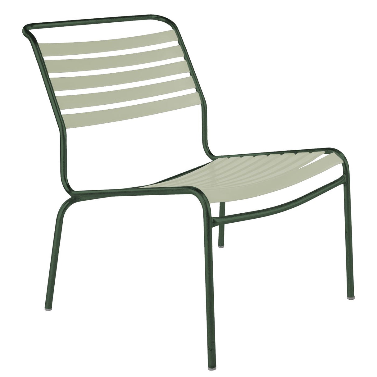 Schaffner Säntis Chaise basse à lattes Vert Sapin 66 Vert pastel 64