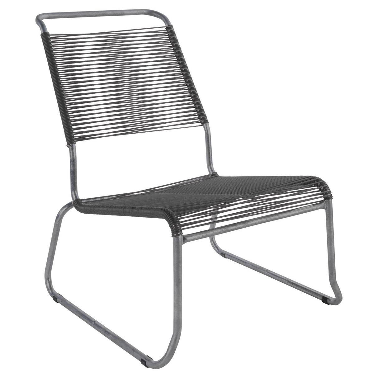 Schaffner Säntis Chaise basse haut dossier luge Spaghetti Graphite 73 Anthracite 77