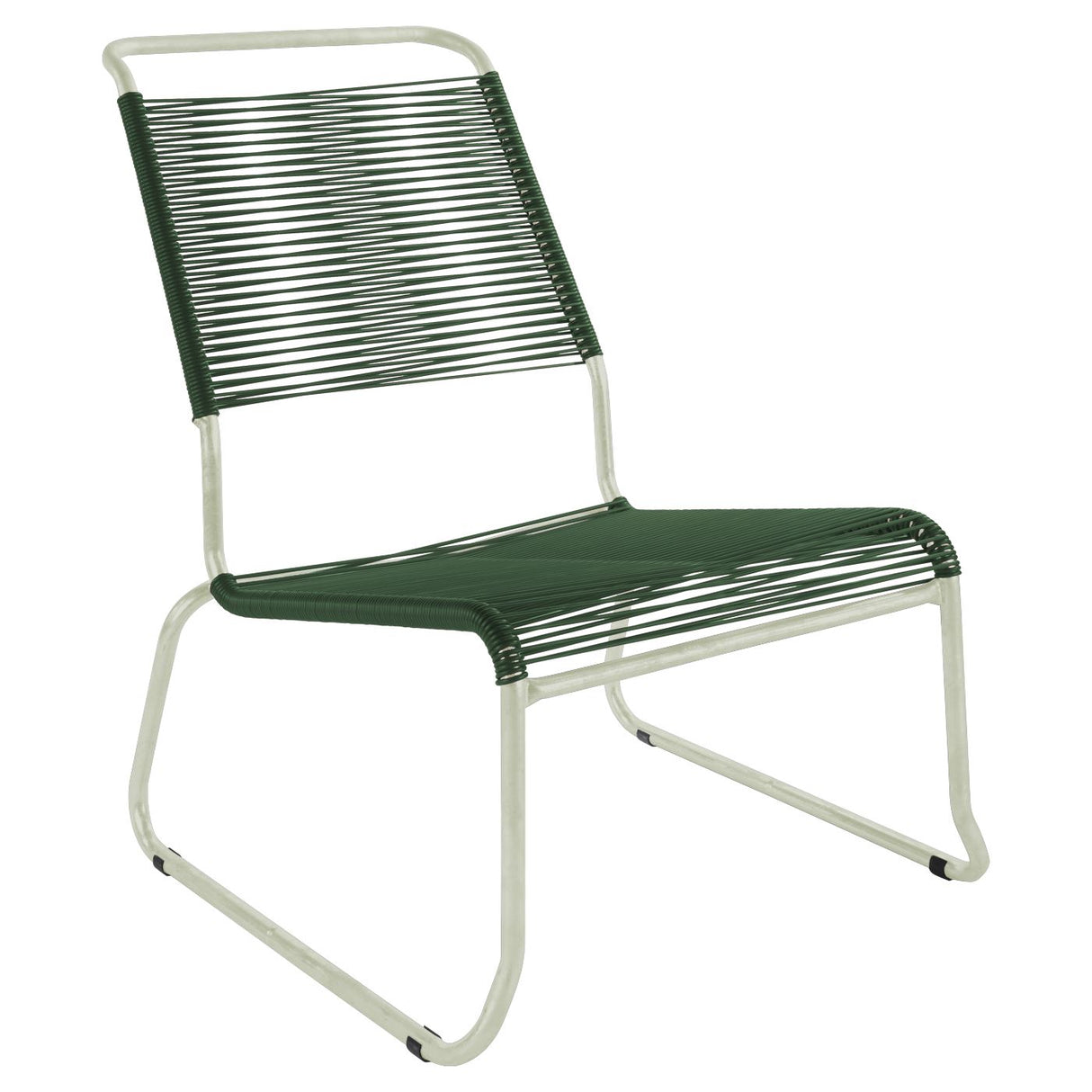 Schaffner Säntis Chaise basse haut dossier luge Spaghetti Vert Pastel 64 Vert Sapin 66