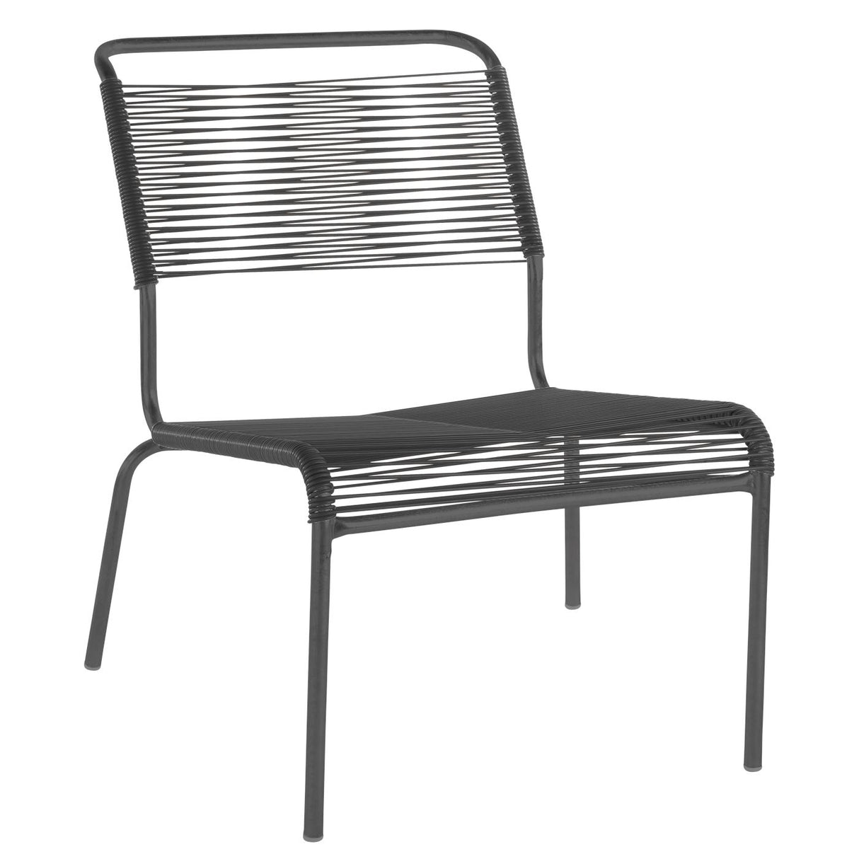 Schaffner Säntis Chaise basse Spaghetti Anthracite 77 Anthracite 77