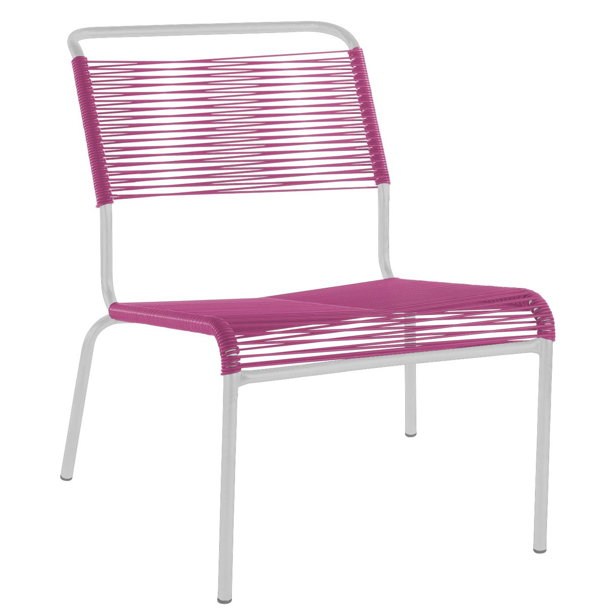 Schaffner Säntis Chaise basse Spaghetti Blanc 90 Rose 41