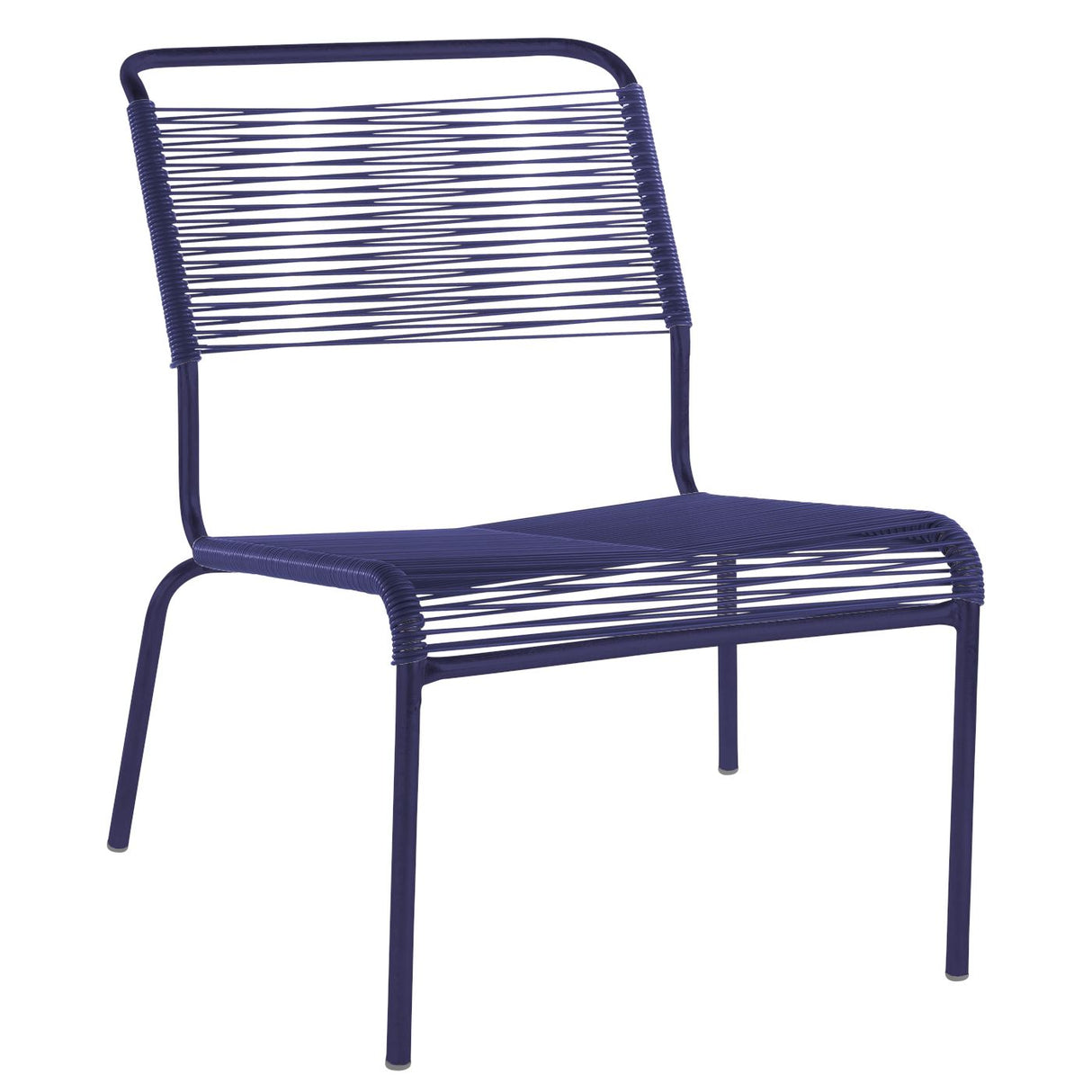 Schaffner Säntis Chaise basse Spaghetti Bleu 53 Bleu 53