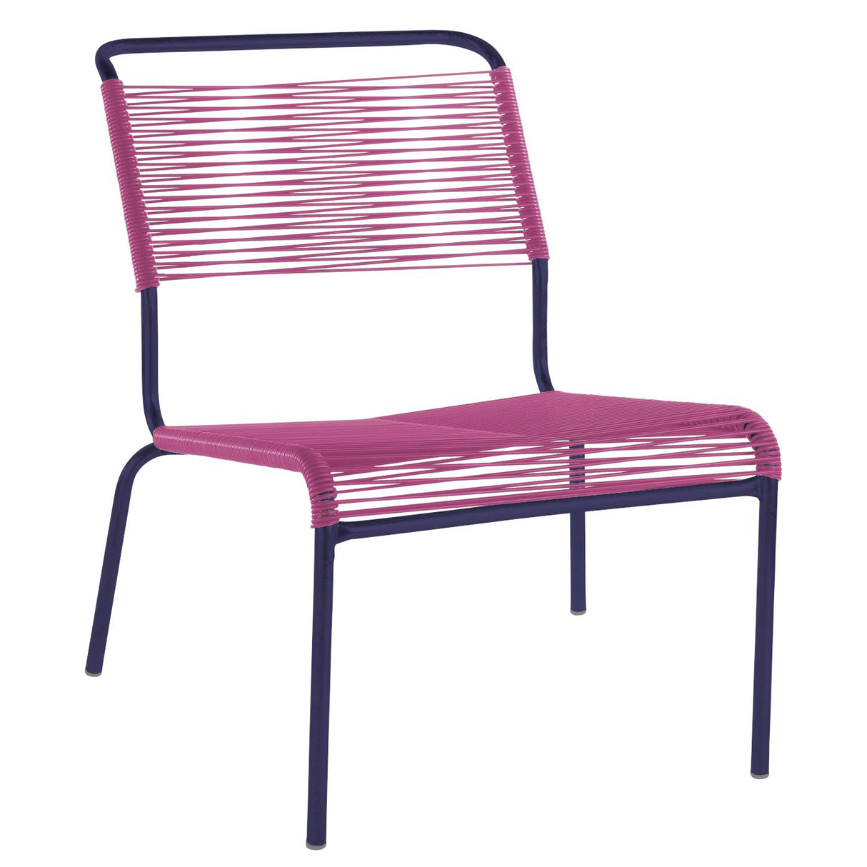 Schaffner Säntis Chaise basse Spaghetti Bleu 53 Rose 41