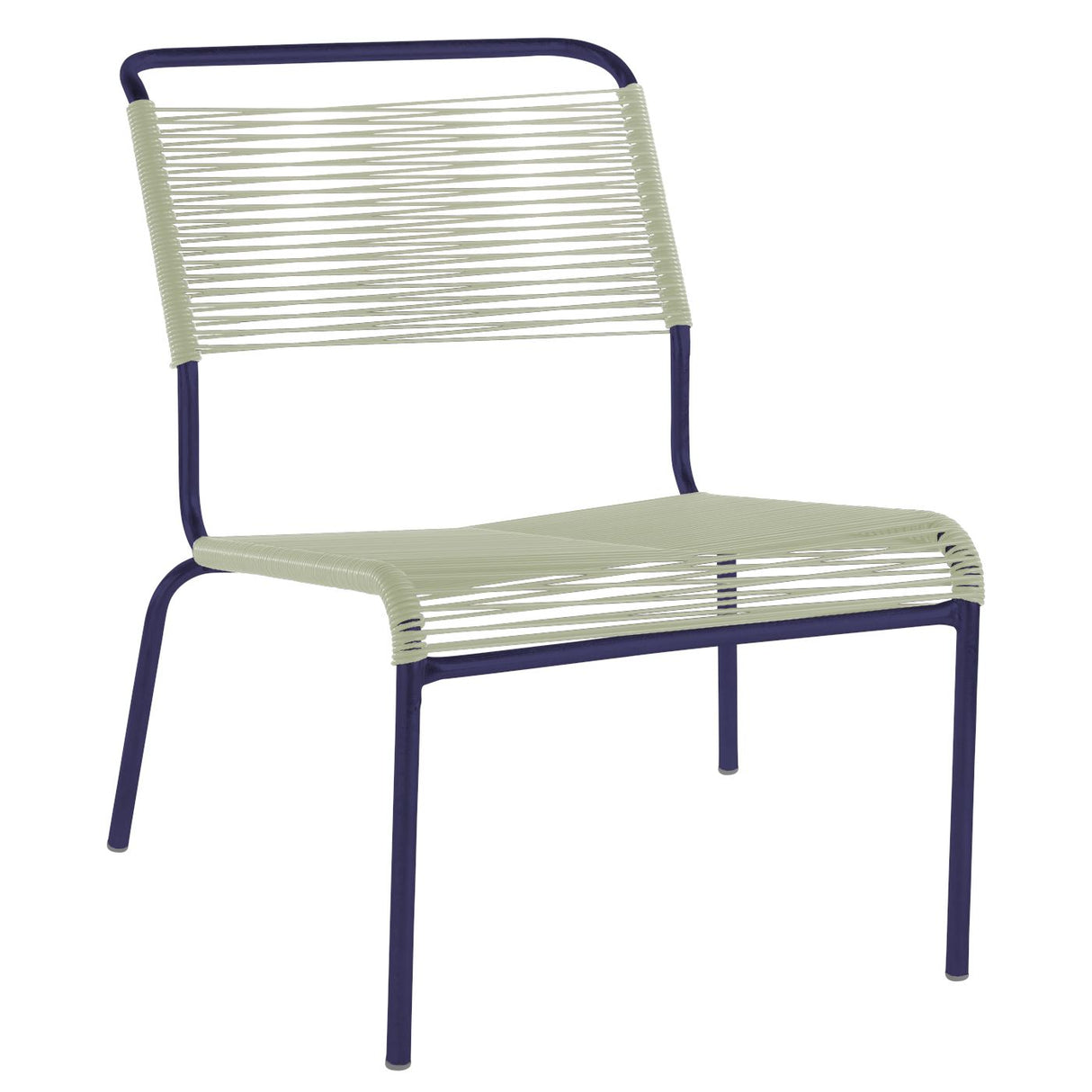 Schaffner Säntis Chaise basse Spaghetti Bleu 53 Vert pastel 64