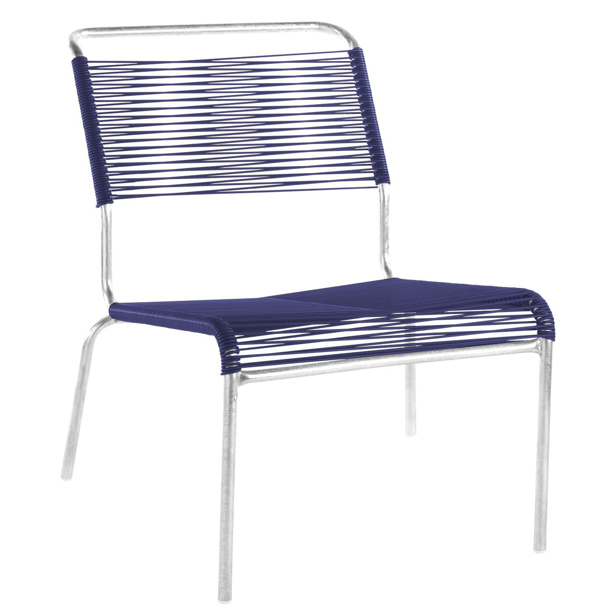 Schaffner Säntis Chaise basse Spaghetti Galvanisé à chaud 02 Bleu 53