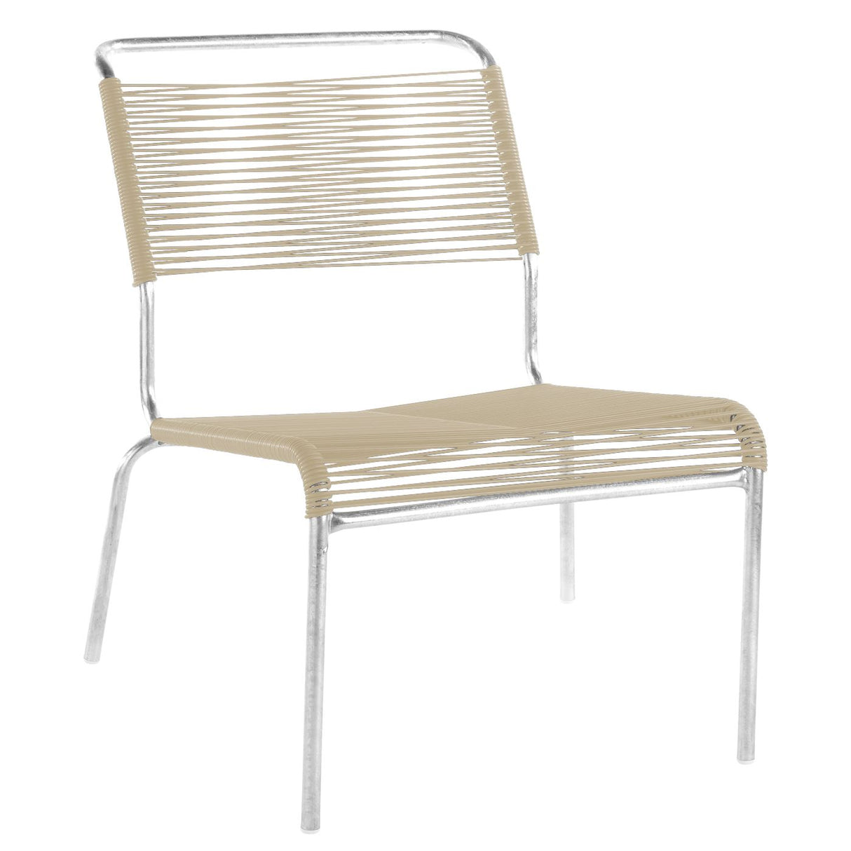Schaffner Säntis Chaise basse Spaghetti Galvanisé à chaud 02 Sable pastel 15