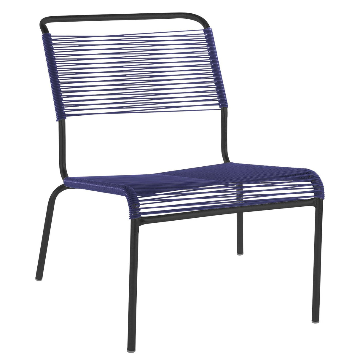 Schaffner Säntis Chaise basse Spaghetti Noir 91 Bleu 53