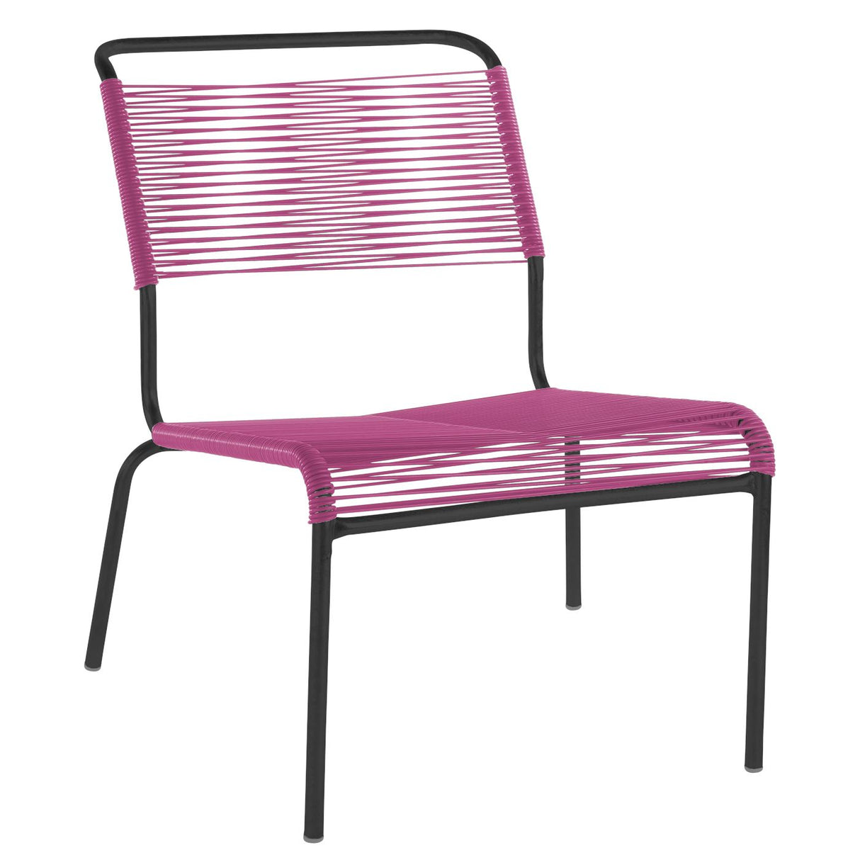 Schaffner Säntis Chaise basse Spaghetti Noir 91 Rose 41