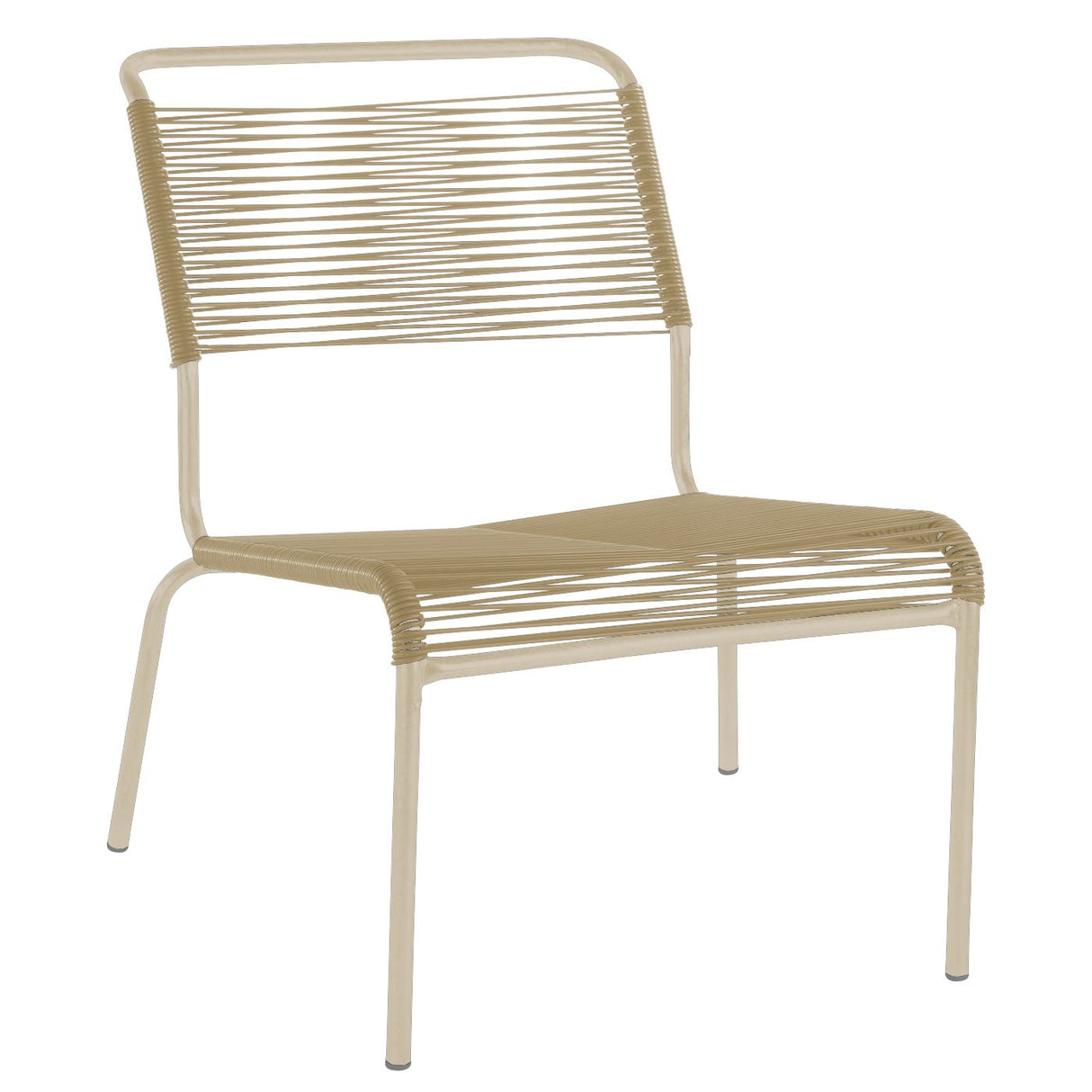 Schaffner Säntis Chaise basse Spaghetti Sable Pastel 15 Marron Pastel 83