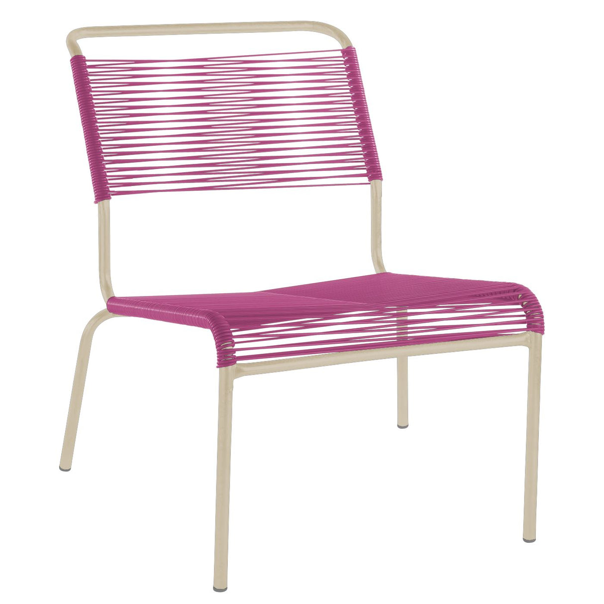 Schaffner Säntis Chaise basse Spaghetti Sable Pastel 15 Rose 41