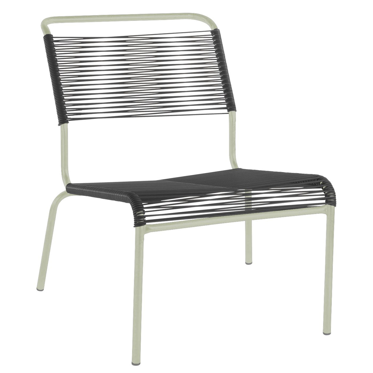 Schaffner Säntis Chaise basse Spaghetti Vert Pastel 64 Anthracite 77