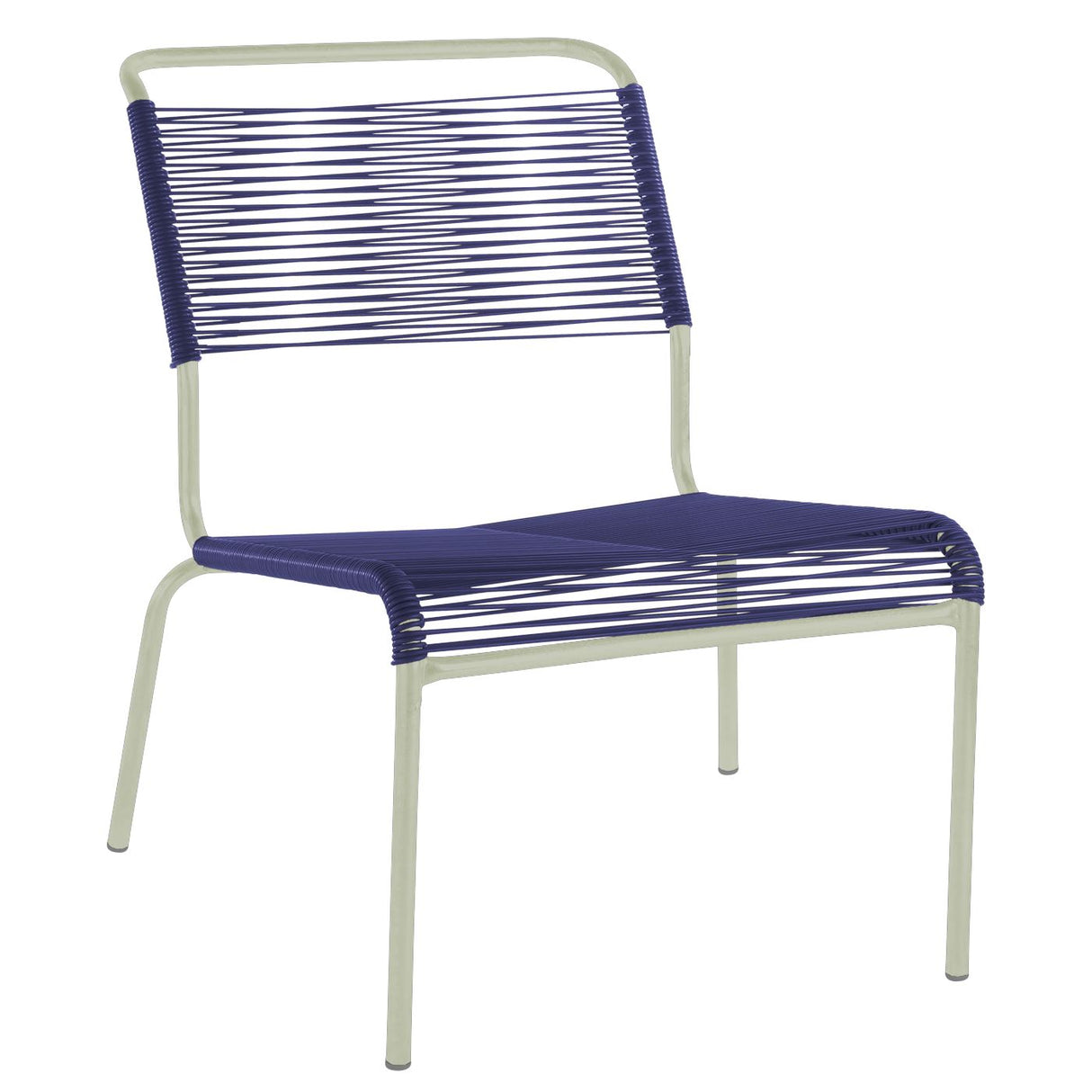 Schaffner Säntis Chaise basse Spaghetti Vert Pastel 64 Bleu 53