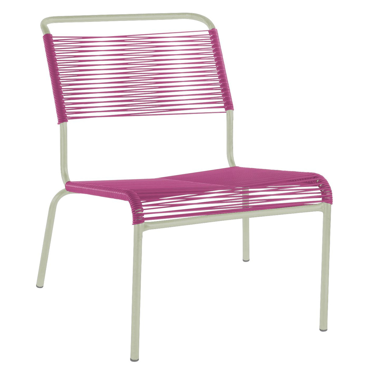 Schaffner Säntis Chaise basse Spaghetti Vert Pastel 64 Rose 41