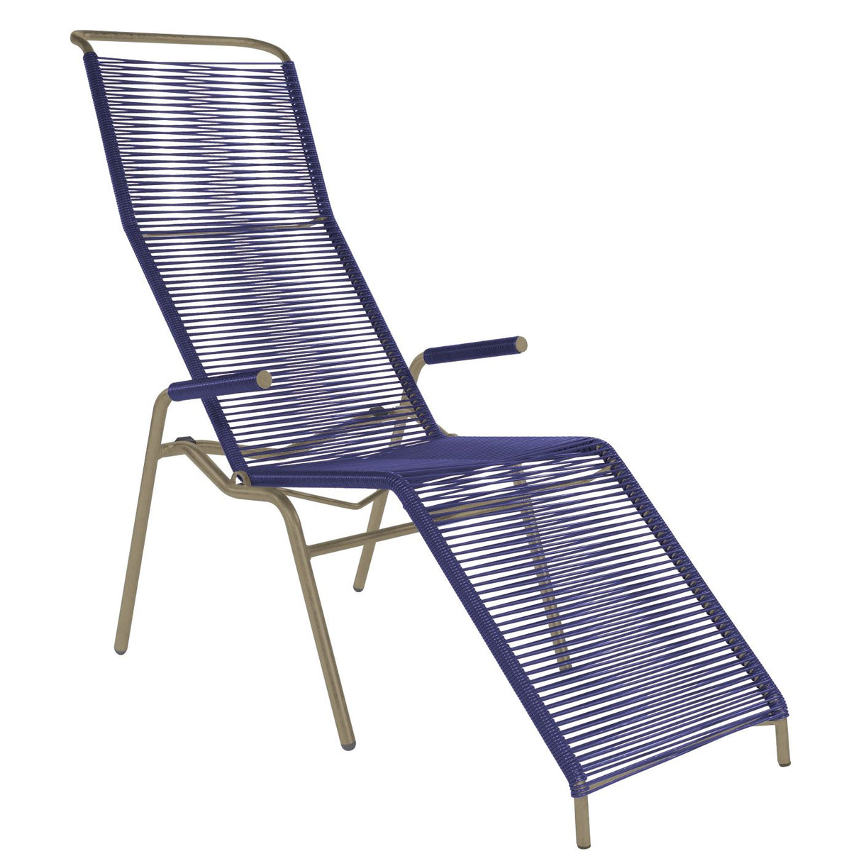 Schaffner Säntis Chaise longue Spaghetti Champagne 85 Bleu 53