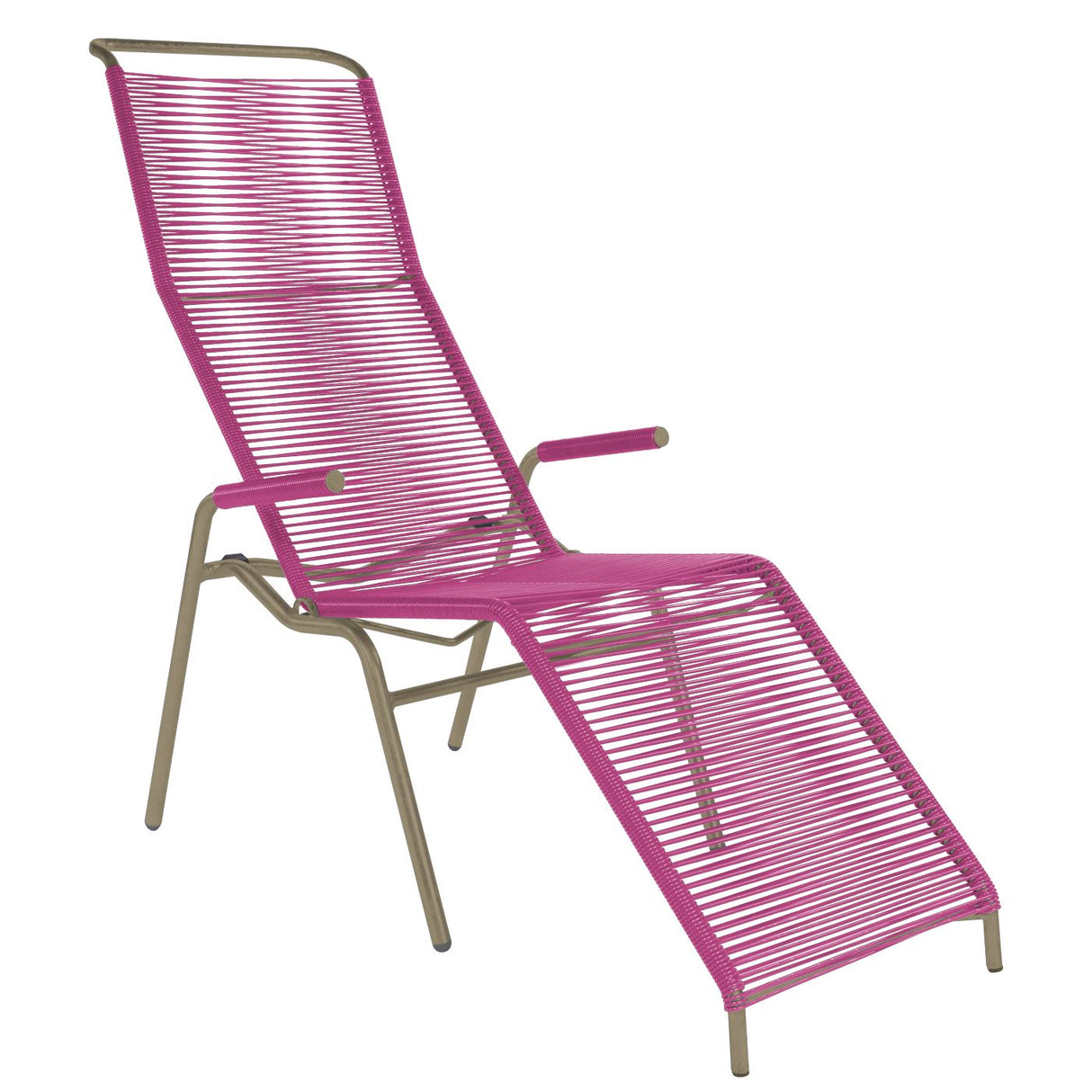 Schaffner Säntis Chaise longue Spaghetti Champagne 85 Rose 41