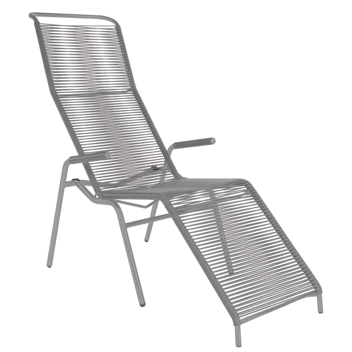 Schaffner Säntis Chaise longue Spaghetti Gris Argent 78 Gris Argent 78