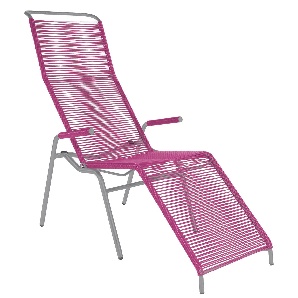 Schaffner Säntis Chaise longue Spaghetti Gris Argent 78 Rose 41