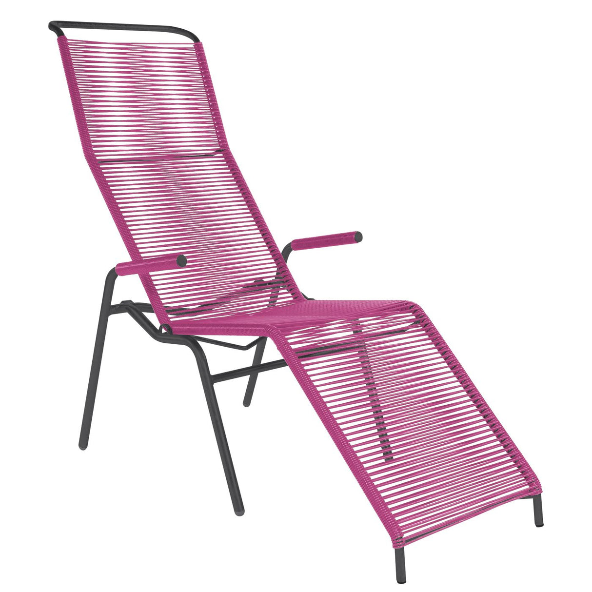 Schaffner Säntis Chaise longue Spaghetti Noir 91 Rose 41