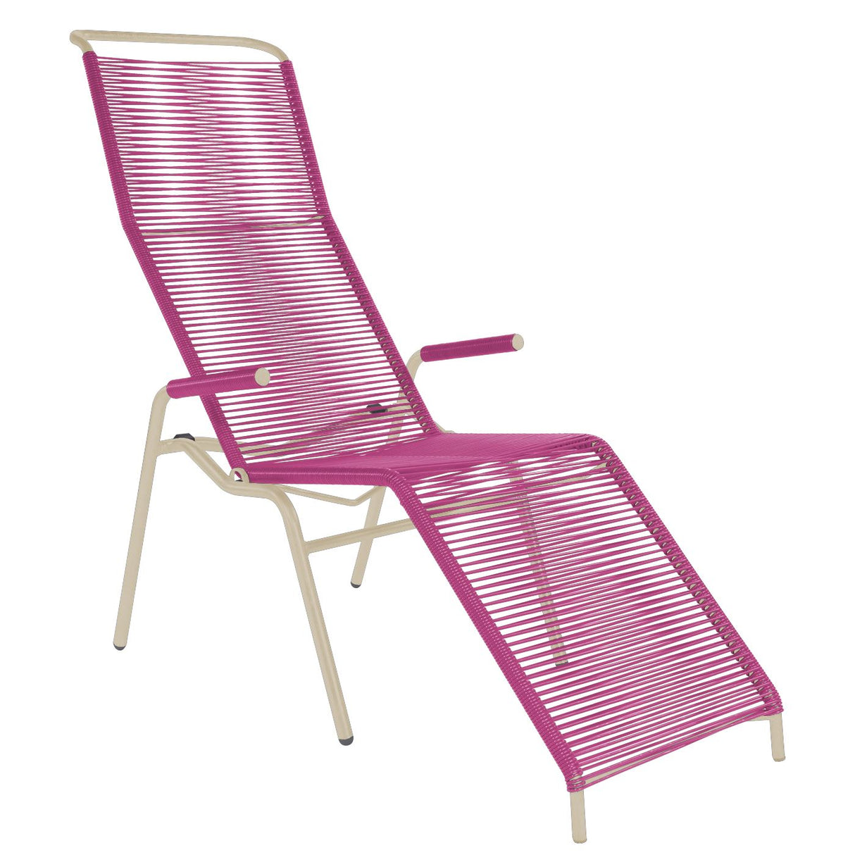Schaffner Säntis Chaise longue Spaghetti Sable Pastel 15 Rose 41