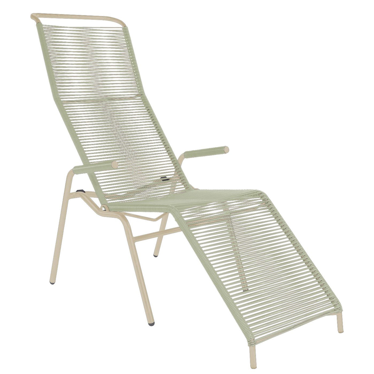 Schaffner Säntis Chaise longue Spaghetti Sable Pastel 15 Vert pastel 64