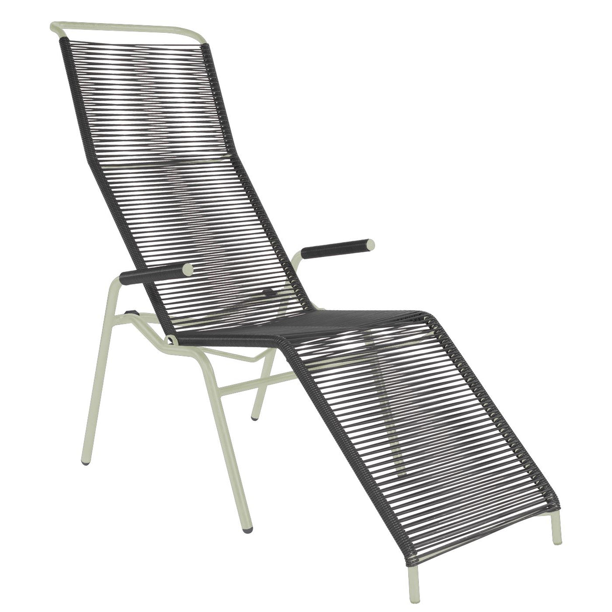 Schaffner Säntis Chaise longue Spaghetti Vert Pastel 64 Anthracite 77