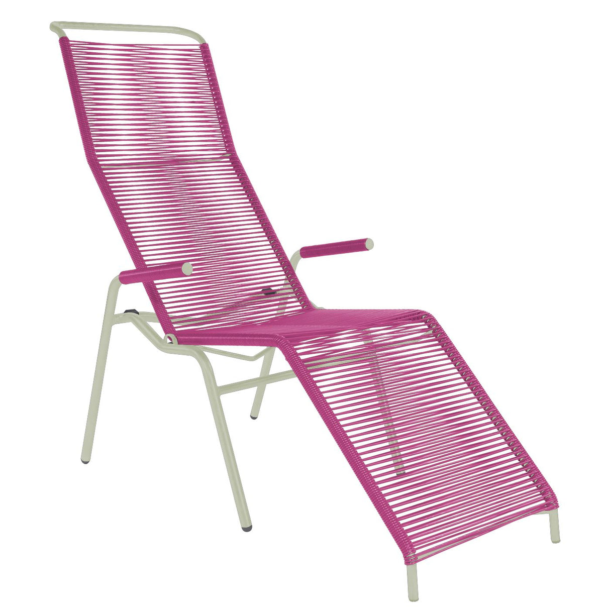 Schaffner Säntis Chaise longue Spaghetti Vert Pastel 64 Rose 41