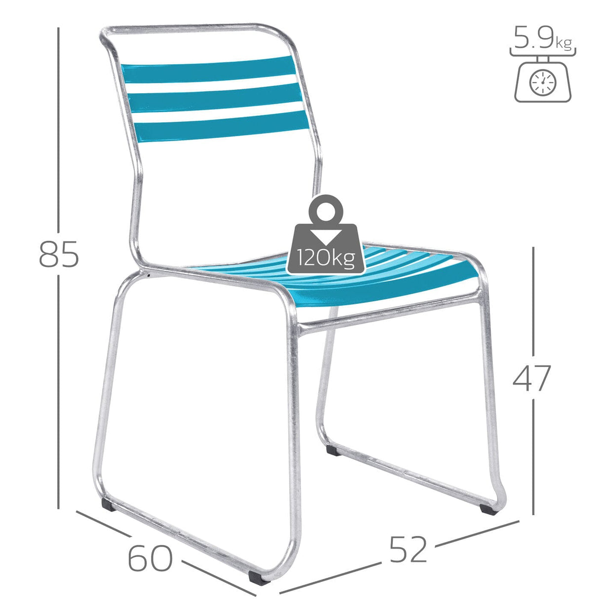 Schaffner Säntis Chaise luge à lattes