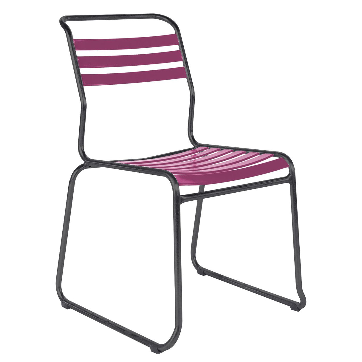 Schaffner Säntis Chaise luge à lattes Antracite 77 Rose 41